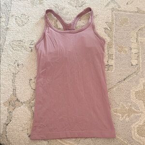 lululemon athletica Mauve Ribbed Tank Top